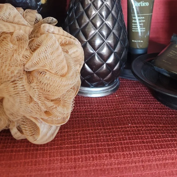 NEW! 6pc. Elegant Bronze/ Brown Metal / Ceramic Complete Bathroom Accessory Set - Picture 12 of 15